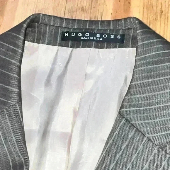 HUGO BOSS SCORSESE/MOVIE 100%SCHURWOLLE VIRGIN WOOL SUIT JACKET BLAZER - Picture 13 of 16